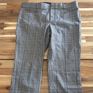 Banana Republic Gray Plaid Ankle Pants